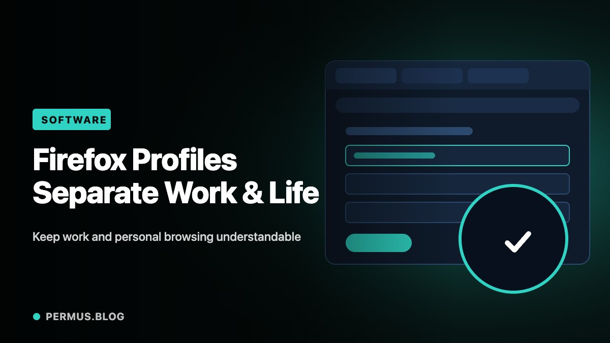 Firefox Profiles Help Keep Work and Personal Browsing Understandable