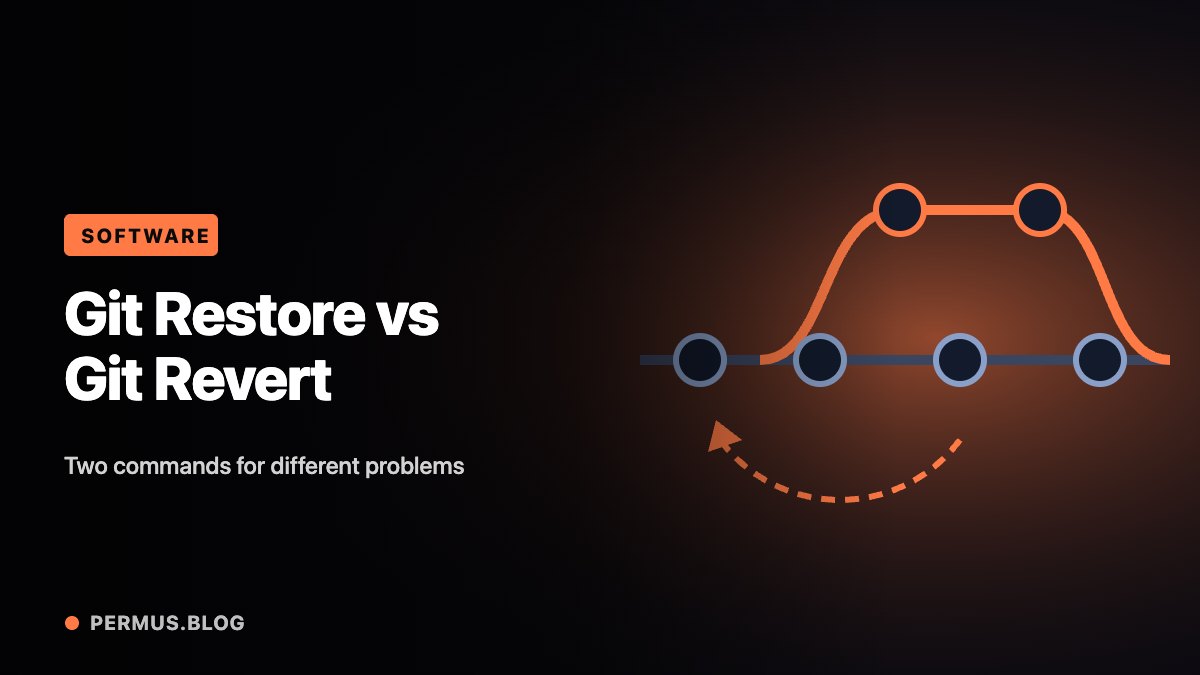 Git Restore and Git Revert Solve Different Problems
